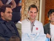 Roger Federer assiste Neeraj Chopra competir na Zurich Diamond League
