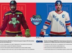 Panthers e Rangers revelam camisas 2026 NHL Winter Classic