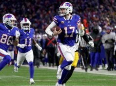 Ele vai ou não? Josh Allen, um TD correndo para longe do recorde do QB