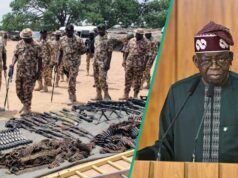 Repartição de quanto a Nigéria gastou para importar armas e munições em 5 anos