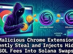 Extensão maliciosa do Chrome rouba silenciosamente e injeta taxas SOL ocultas em trocas Solana