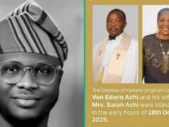 Sobrinho do padre anglicano Kaduna sequestrado menciona o dia exato em que foi morto e busca a libertação de sua esposa