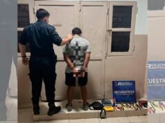 Em flagrante: a polícia o pegou dentro da casa que ele invadiu para roubar