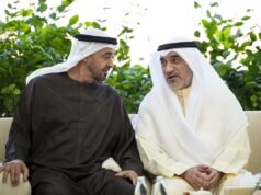 Presidente dos Emirados Árabes Unidos dá as boas-vindas ao Primeiro Vice-Primeiro Ministro e Ministro do Interior do Kuwait