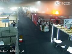 Vídeo mostra momento em que incêndio começou na COP30; olhar