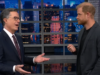 Príncipe Harry brinca sobre Donald Trump com Stephen Colbert
