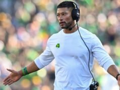 Marcus Freeman ‘perturbou’ Notre Dame abaixo do Alabama no ranking CFP
