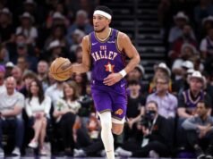 Devin Booker, do Suns, afastado por pelo menos uma semana devido a distensão na virilha direita