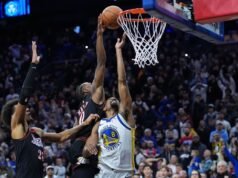 O bloqueio ‘incrível’ de Tyrese Maxey sela a vitória dos 76ers sobre os Warriors