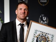 O discurso hilariante de Dane Swan após a introdução no Collingwood Magpies Hall of Fame com Leigh Matthews, Ross Dunne