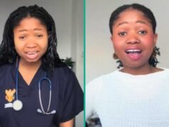 Depois de não conseguir entrar duas vezes na faculdade de medicina na Nigéria, Lady é aceita no Reino Unido