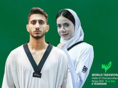 Gholami leva ouro no Campeonato Mundial Sub-21 de Taekwondo de 2025