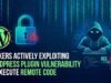 Hackers explorando ativamente a vulnerabilidade do plug-in Worpress para executar código remoto