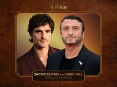 Jacob Elordi e Mike Hill em ‘Frankenstein’