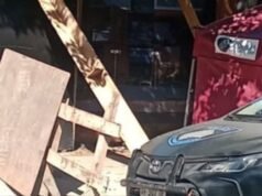 Uma jovem morreu depois que um andaime de uma construção caiu sobre ela